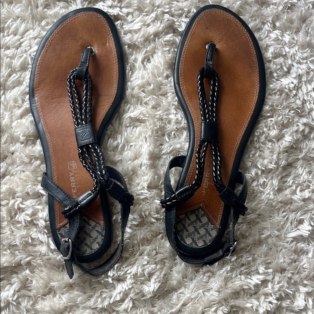 Sperry Black and Tan Women's Sandals
